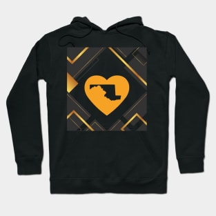 MARYLAND LOVE ABSTRACT DESIGN Hoodie
